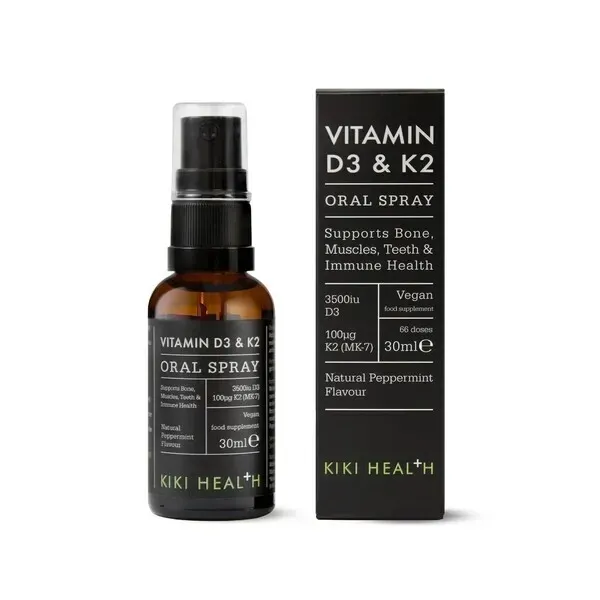 Vitaminas D3 ir K2 Oralinis purškalas, natūralios pipirmėtės
