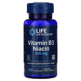 Vitamin B3 Niacin, 500mg