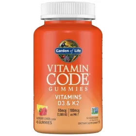 Vitamin Code Gummies Vitamins D3 & K2, Raspberry Lemon
