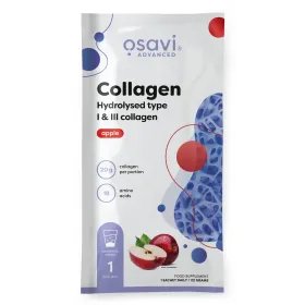 Kolagen Hydrolizowany Typu I & III, Jabłko - 22g (1 serving)