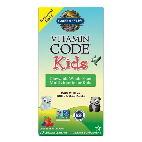 Vitamino kodas vaikams (Kramtomasis visas maistas Multivitaminas vaikams)