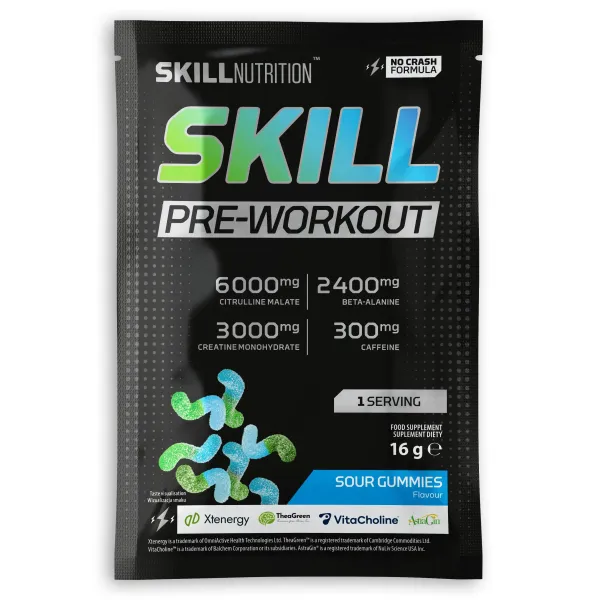 Skill Pre-Workout, Sour Gummies