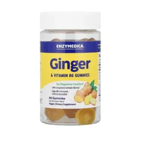 Ginger & Vitamin B6 Gummies, Lemon Ginger