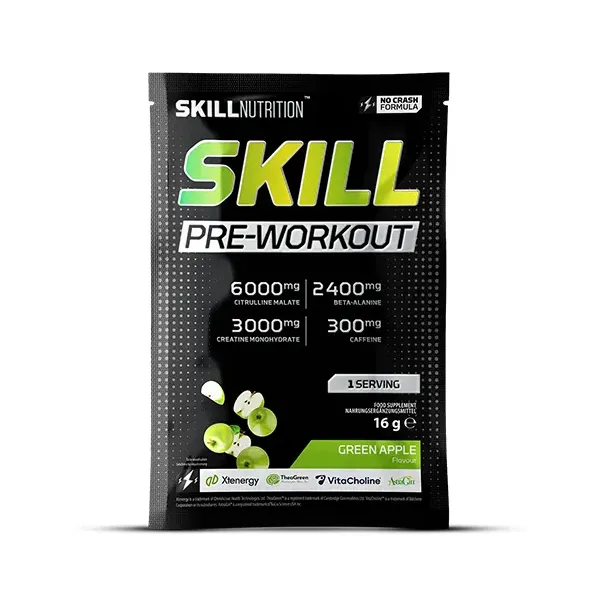 Skill Pre-Workout, Green Apple