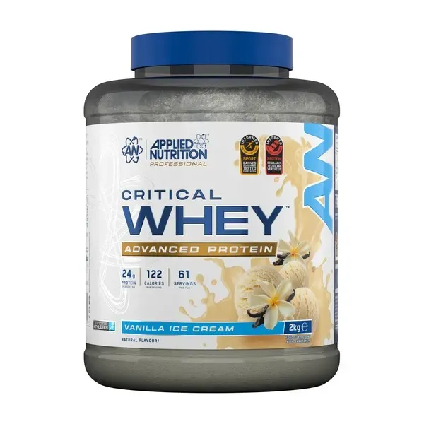 „Critical Whey“, vaniliniai ledai (EAN 5056555204719) – 2000 g