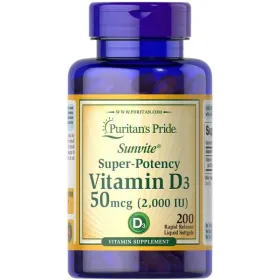 Super-Potency Vitamin D3, 50mcg
