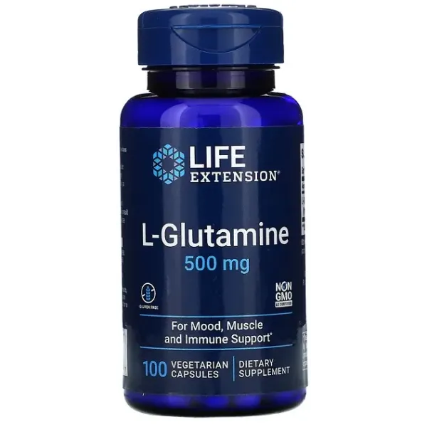 L-Glutamine, 500mg