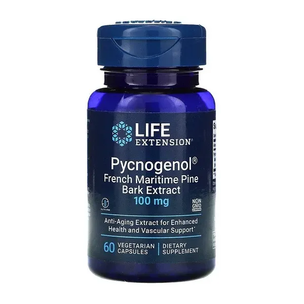 Pycnogenol French Maritime Pine Bark Extract, 100mg