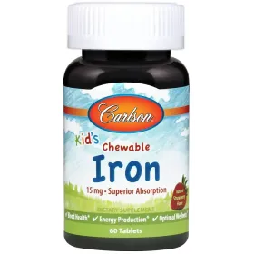 Kid's Chewable Iron, 15mg Strawberry
