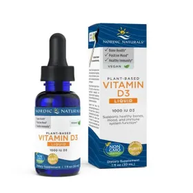 Plant-Based Vitamin D3 Liquid, 1000 IU Apple