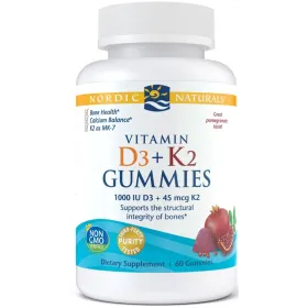 Vitamin D3+K2 Gummies, Pomegranate