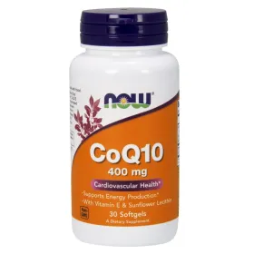 CoQ10 with Vitamin E & Sunflower Lecithin, 400mg