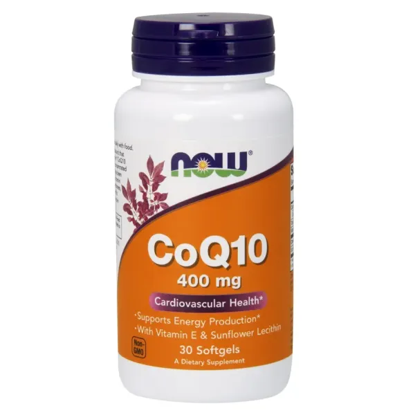 CoQ10 su vitaminu E & saulėgrąžos lecitinu, 400mg
