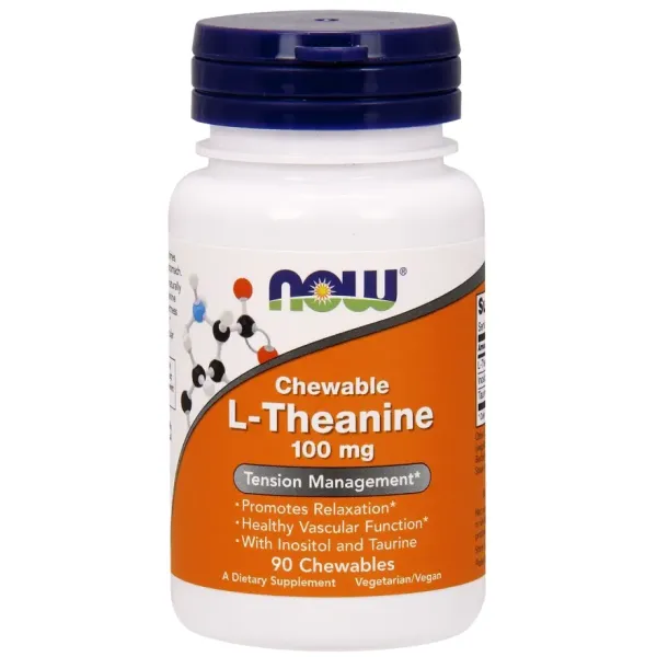 L-teaninas su inozitoliu ir taurinu NOW Foods Tension Management