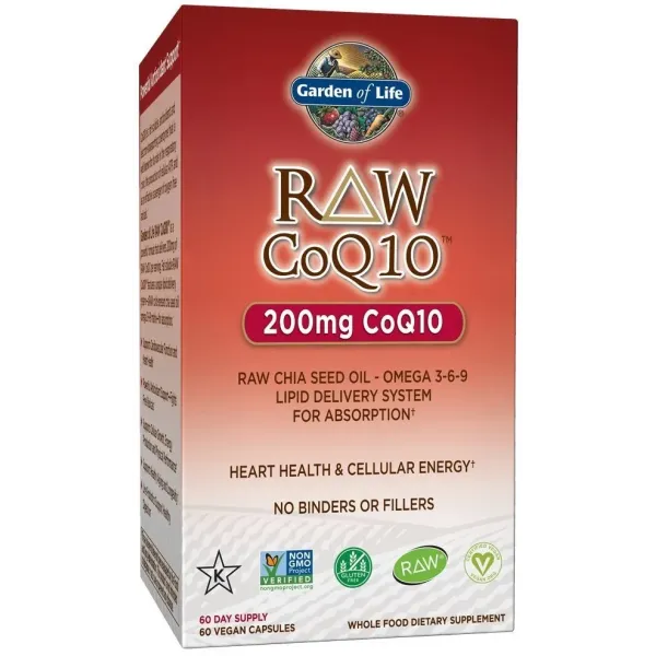 Raw CoQ10, 200mg