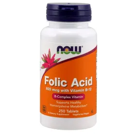 Folic Acid with Vitamin B12, 800mcg