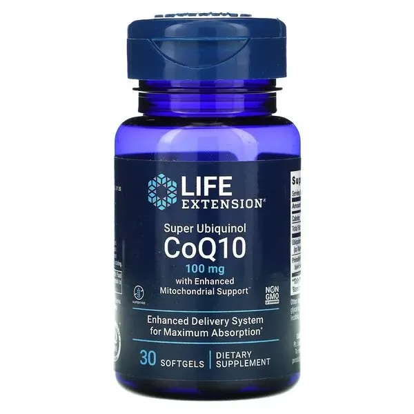 Super Ubichinol CoQ10 su sustiprinto mitochondrijų parama