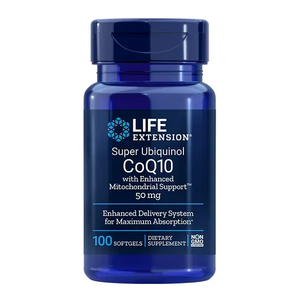 Super Ubichinol CoQ10 su sustiprinto mitochondrijų parama