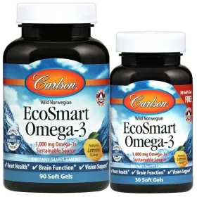 Smart Omega-3, 1000mg Natural Lemon
