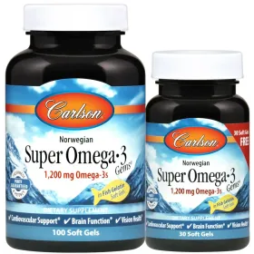 Norwegian Super Omega-3 Gems, 1200mg