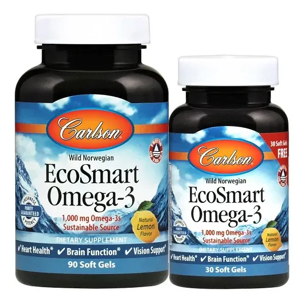 Smart Omega3, 1000mg Natural Lemon