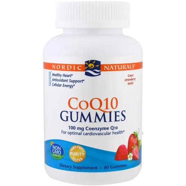CoQ10 Gummies, 100 mg Braškės