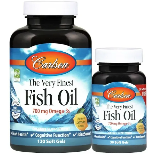 Labai geriausias žuvų aliejus - 700mg Omega- 3s, Natūralus oranžinis