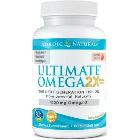 Ultimate Omega 2X Mini, 1120mg Strawberry