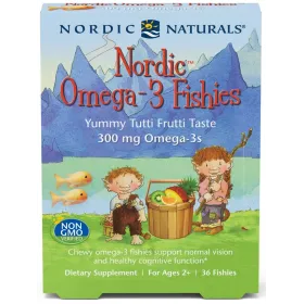Nordic Omega-3 Fishies, 300mg Yummy Tutti Frutti Taste