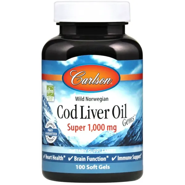 Wild Norwegian Cod Liver Oil Gems