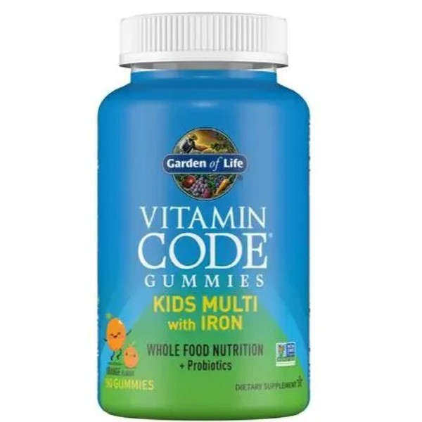 Vitamin Code Kids Multi with Iron Gummies, Orange