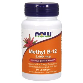 Methyl B-12 with Folic Acid, 5000mcg