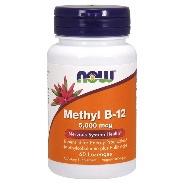 Methyl B-12 with Folic Acid, 5000mcg
