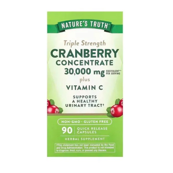 Nature's Truth Tripple Strength Cranberry Concentrate plus Vitamin C