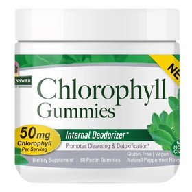 Chlorophyll Gummies, 50mg (Natural Peppermint)