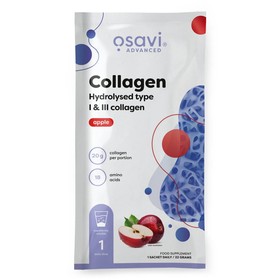 Kolagen Hydrolizowany Typu I & III, Jabłko - 22g (1 serving)