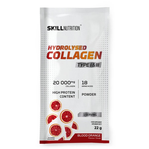 Hydrolysed Collagen Type I & III, Blood orange