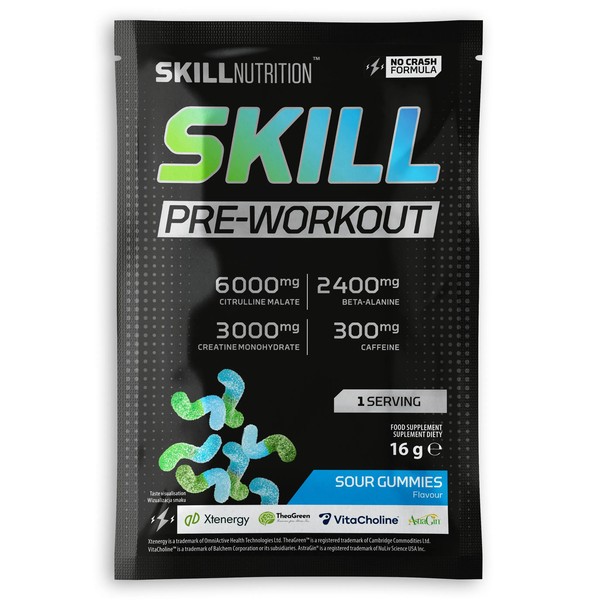 Skill Pre-Workout, Sour Gummies