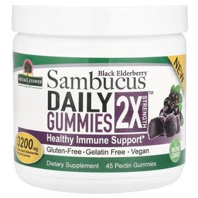 Sambucus Daily Gummies 2X Strength, Black Elderberry
