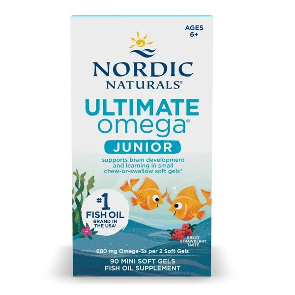 Ultimate Omega Fish Oil Junior, 680mg Strawberry