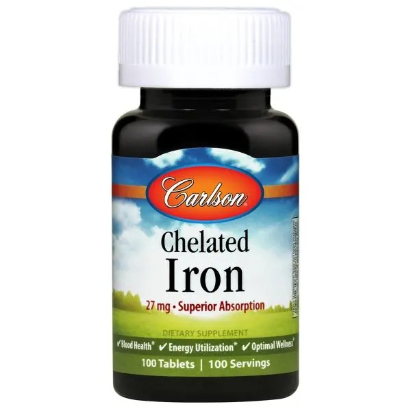Chelated Iron, 27mg