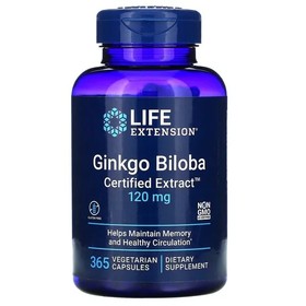 Ginkgo Biloba, Certified Extract, 120mg