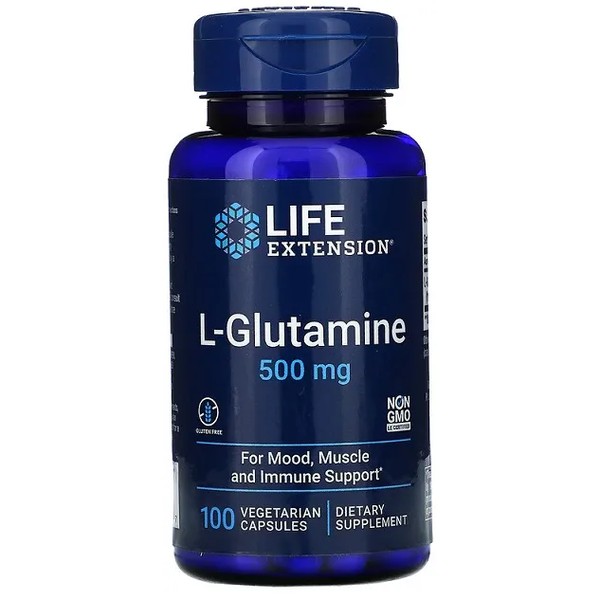 L-Glutamine, 500mg