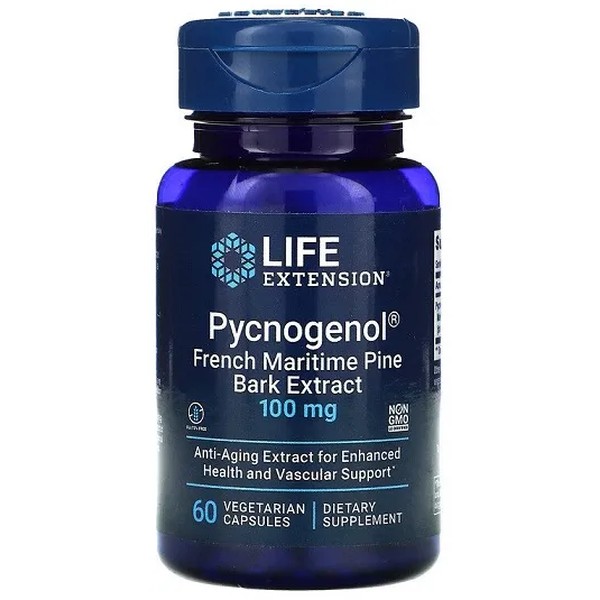 Pycnogenol French Maritime Pine Bark Extract, 100mg