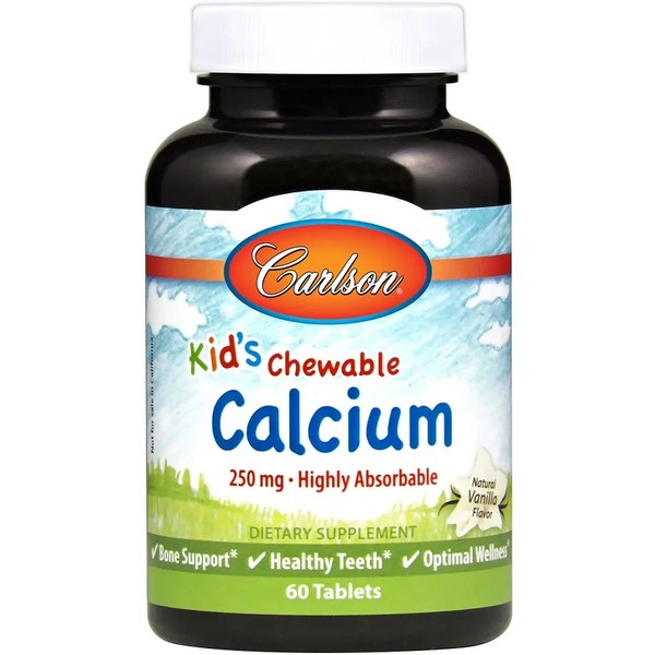 Kid's Chewable Calcium, 250mg Natural Vanilla