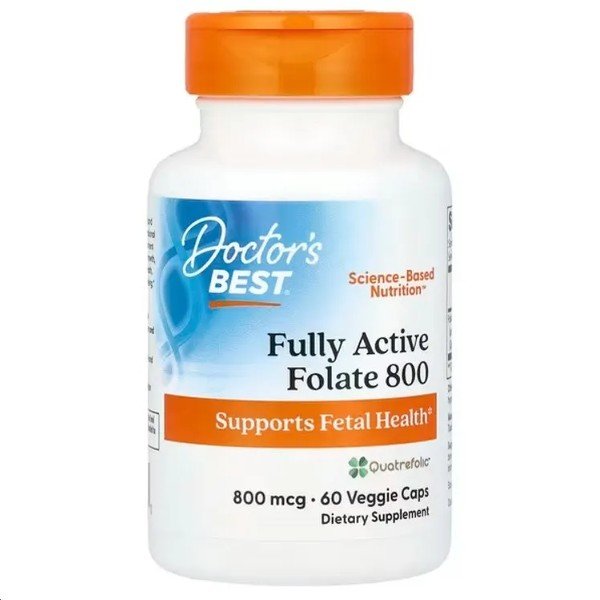 Fully Active Folate 800 with Quatrefolic, 800mcg