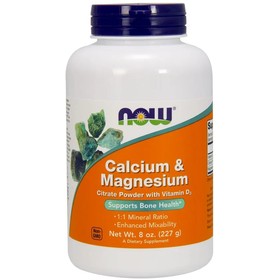 Calcium & Magnesium, Citrate Powder with Vitamin D3