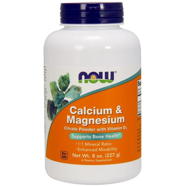 Calcium & Magnesium, Citrate Powder with Vitamin D3
