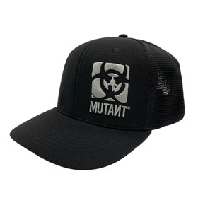 Mutant Fitted Flex Cap, Black & Silver