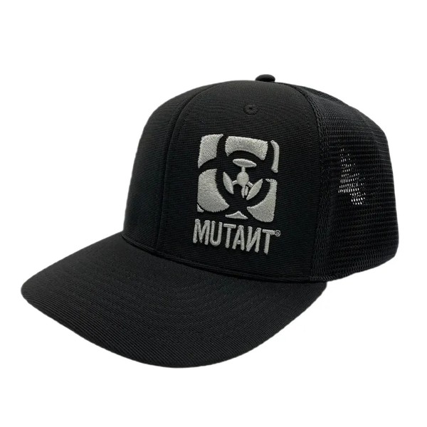 Mutant Fitted Flex Cap, Black & Silver